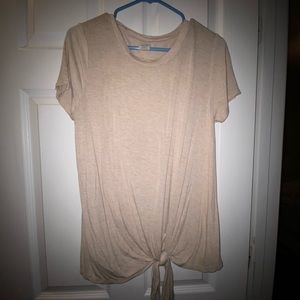 Maternity tan shirt